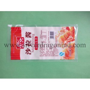 3 Side Resealable Plastic Bag for Salad Dressing