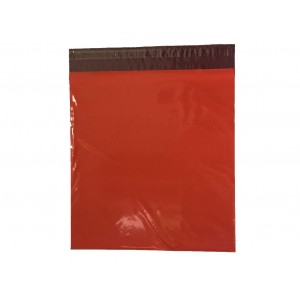 Light-Weight Red Plastic Printed Logo Bags