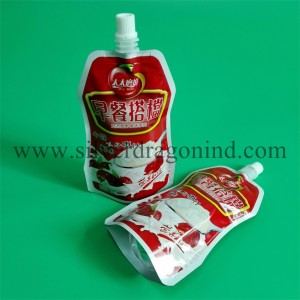 Beautiful Kinds of Self-Reliance Liquid Doypack with Spout