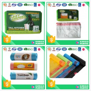 Factory Price Colored Drawstring Trash Garbage Bag