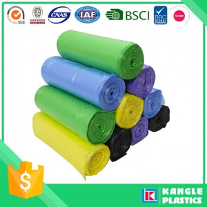 Low Density Polyethylene Colorful Biodegradable Trash Bag