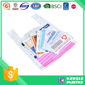 UK Market Vest Handle Charity Bags for Sale