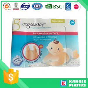 HDPE Baby Diaper Bag in Dispenser Box