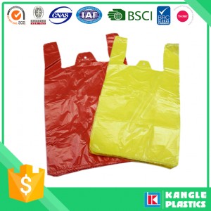 Plastic Custom Printed Vest Carrier Shopping Bag