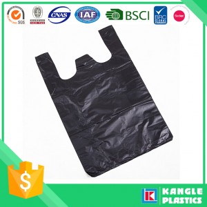 Factory Price Black Plastic Shopping Bags