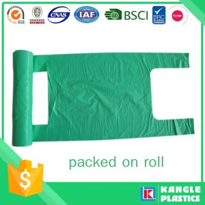 Factory Price HDPE T Shirt Bag on Roll