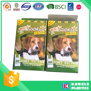 HDPE Carrier Dog Poop Bag in Paper Carton