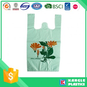 T Shirt Shopping Plastic Bag with Custom Printed