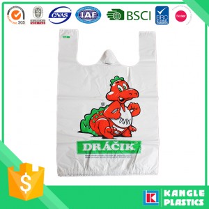 Plastic T-Shirt Packaging Bag with Printing