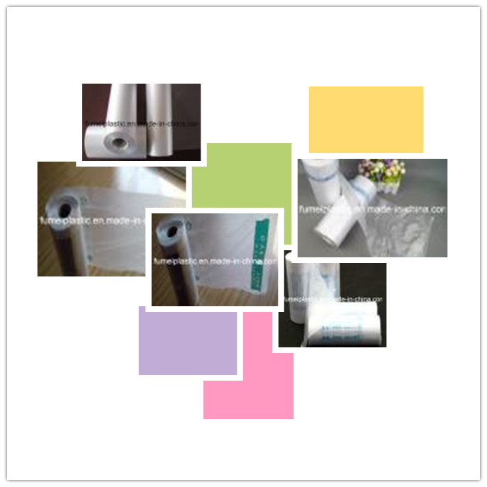 Transparent Colors Plastic Bag for Food on Roll