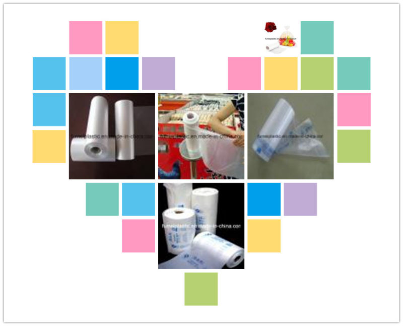 HDPE Clear Plastic Flat Food Bag on Roll Food Grade