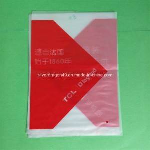 Logo-Printed HDPE Plastic Flat Bag for Shopping Use