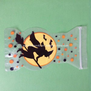 Special Shaped Plastic Holloween Printed Bag with Ziplock