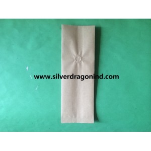 Kraft Paper Material Coffee Bag with Onelayer Valve