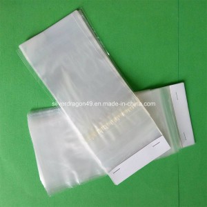 Plastic Header Bag with Tape for Waste Packing