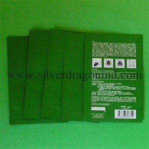 Matt Finish Three-Side Sealed Facial Mask Pouch