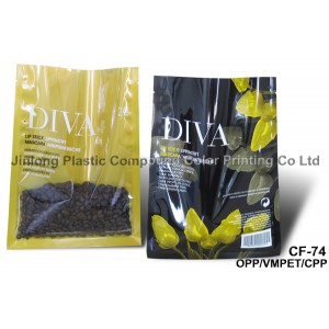 Clear Plastic Coffee Packaging Bag