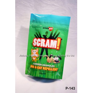 Zipper Pet Food Bag with Bottom Gusset