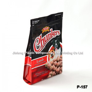 Quad Sealed Pet Food Bag with Zipper