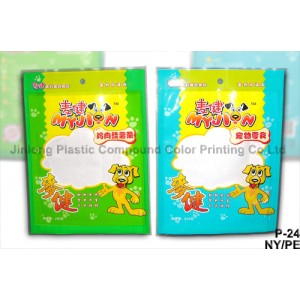 Poly Pet Food Packaging Plastic Bag with Hanger Hole