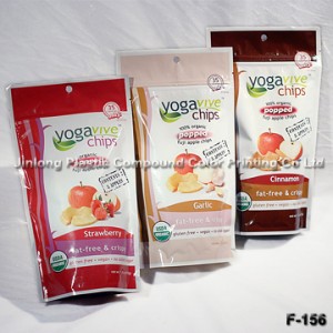 Stand up Fruit Bag with Hanger Hole and Zipper