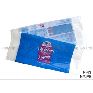 White PE Seafood Packaging Bags