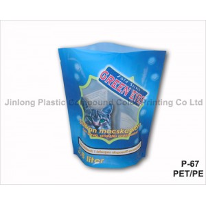 Stand up Cat Litter Plastic Pouch with Bottom Gusset
