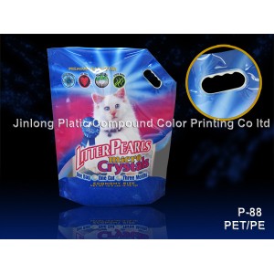 Stand up with Handling Hole Cat Litter Bag