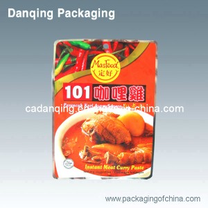 3 Sides Seal Bag, Sauce Pouch, Food Packaging (DQ180)
