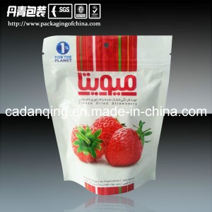 Plastic Food Packaging Stand up Dried Fruit Zipper Pouch