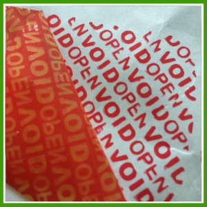 Void Open or Custom Logo Security Label