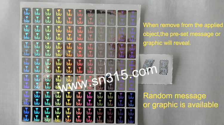 Laser Hologram Security Sticker / Label