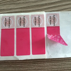 2015 New Design Non Transfer Sticker Tamper Evident Label