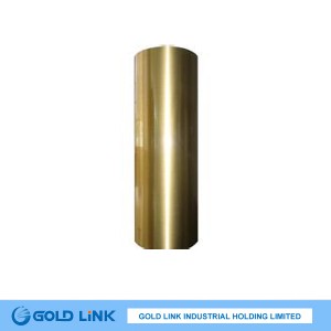 23mic Brushed Golden Hairline Pet Film Sitcker