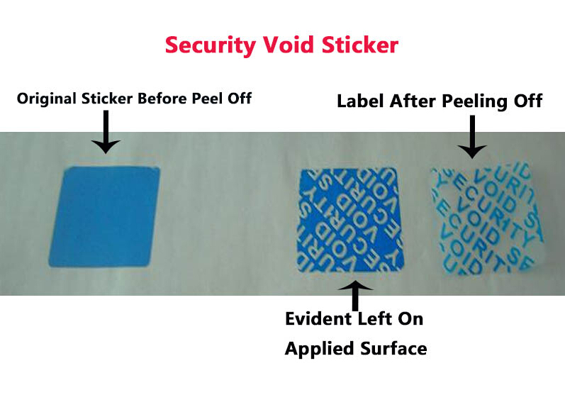 Custom Adhesive Security Void Seal; Warranty Void Tape