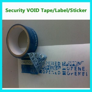 Custom Carton Seal Tamper Evident Void Tape; Warranty Void Tape