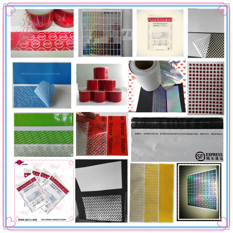 High Security Bags Sealing Voidopen Tapes