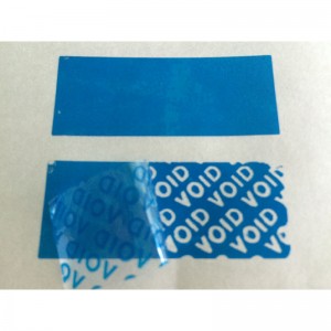 China Supplier Barcode Label with Void or Openvoid