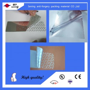 Securtiy Total Transfer Sticker Label