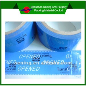2015 Tampe Carton Sealing Security Void Tape