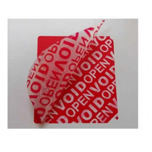 Tamper Evident Security Red Void Label Material
