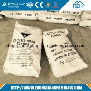 Industrial Grade Caustic Soda Flake 98.5% in 25kg Bag